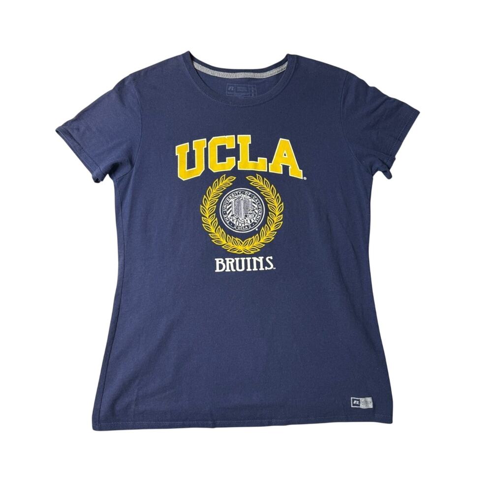 UCLA Bruins Russell Athletic Navy Yellow Collegiate Tee Size Large - Picture 5 of 11